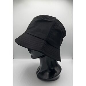 UBucket Hat Unisex OS Gorpcore Black Cotton Twill Wide Brim Streetwear